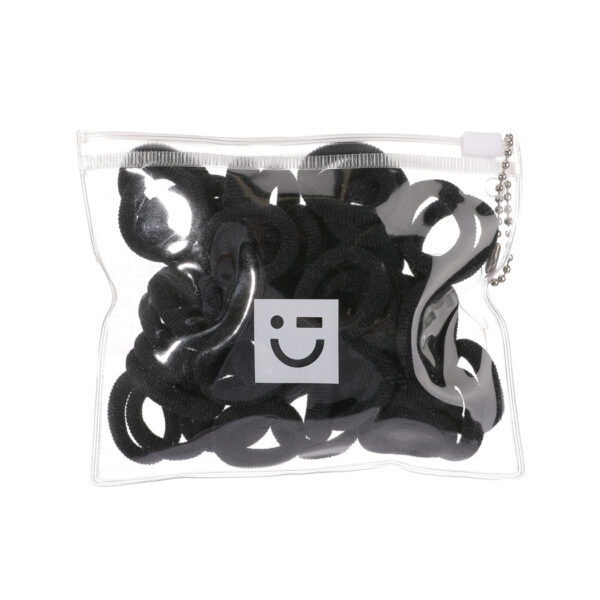 Solid Color Series Mini Hair Ties (Black, 50pcs)