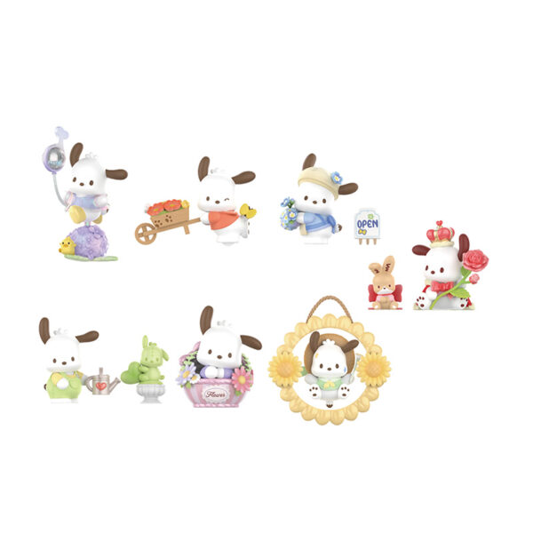 Pochacco Flower & Early Youth Series Blind Box Figure Model