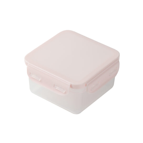 Macaron Color Square Food Storage Container (330mL)(Pink)